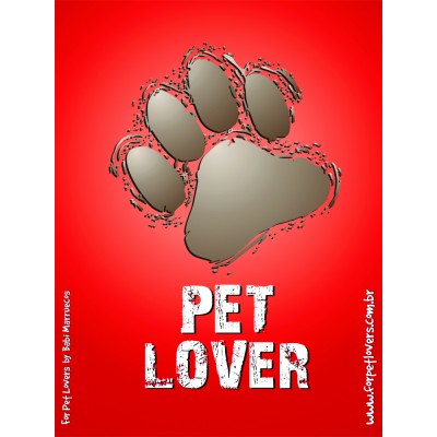 Placa de parede Pet Lover